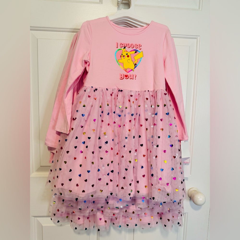 Pokemon Pink Kids Casual Dress